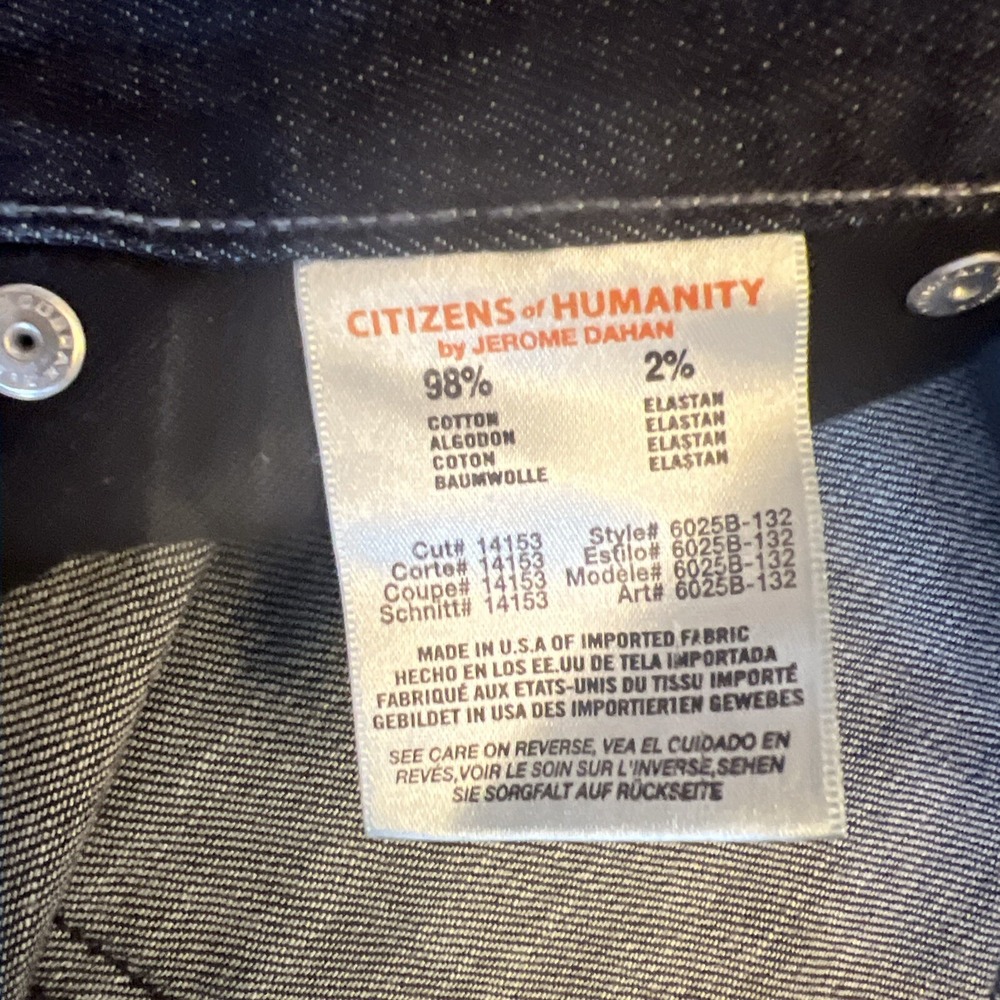 Citizens Of Humanity C O H Men's Jeans 38 X 26 PERFECT STRAIGHT Made In USA - Picture 12 of 14